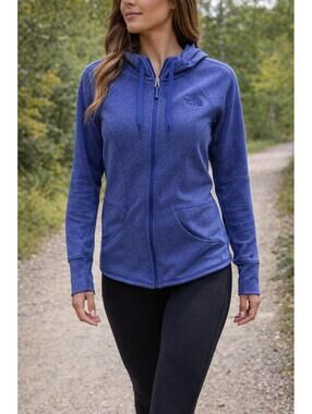 The North Face Purple Zip Hoodie Size Small